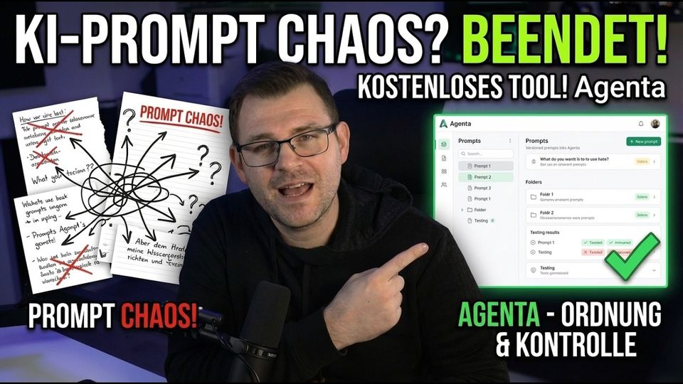 Thumbnail: NIE WIEDER Prompt-Chaos: Prompt-Manager „Agenta“